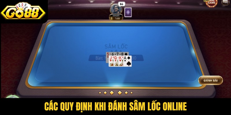 Các quy định khi đánh sâm lốc online